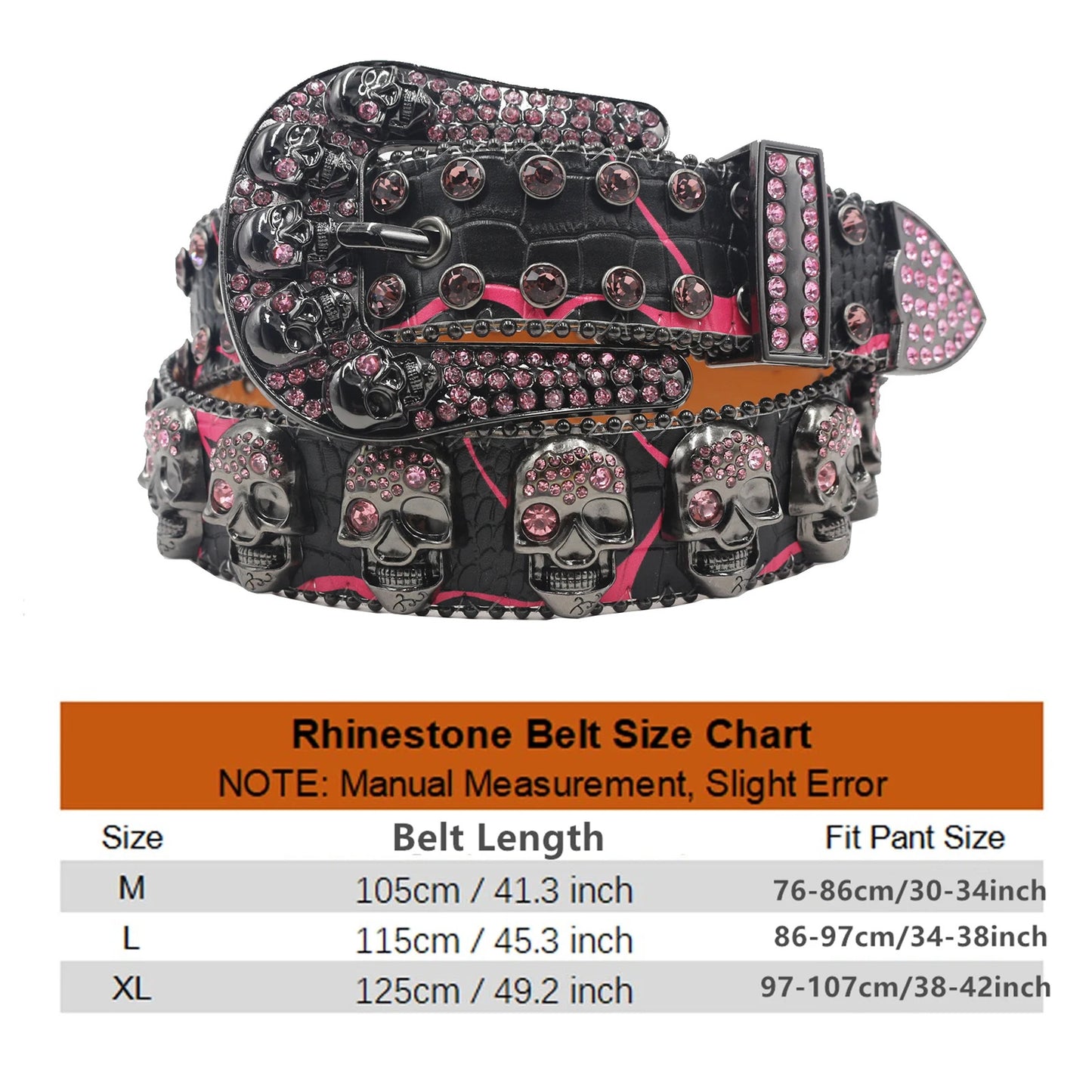 gothic skull belt